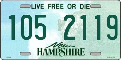NH license plate 1052119