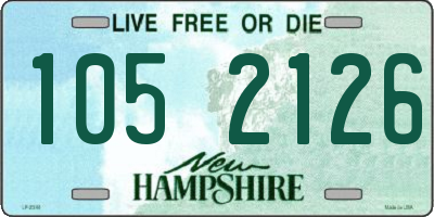 NH license plate 1052126