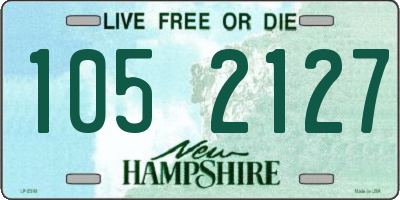 NH license plate 1052127