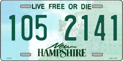 NH license plate 1052141