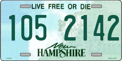NH license plate 1052142