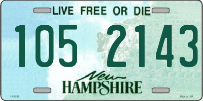 NH license plate 1052143