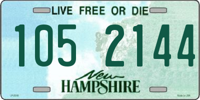 NH license plate 1052144