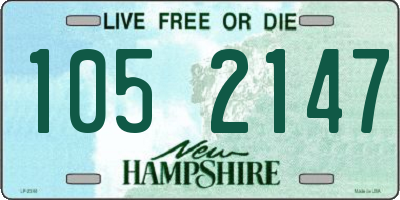 NH license plate 1052147