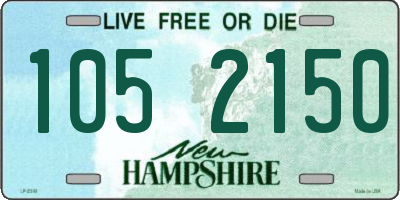 NH license plate 1052150