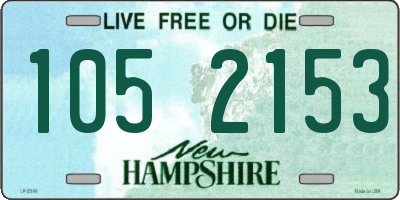 NH license plate 1052153