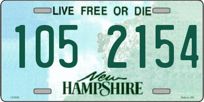 NH license plate 1052154