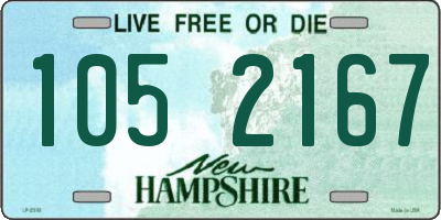 NH license plate 1052167