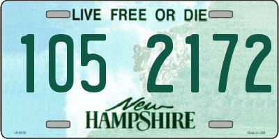 NH license plate 1052172