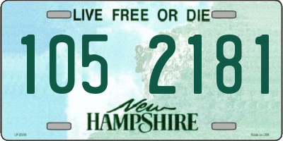 NH license plate 1052181