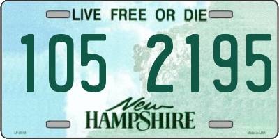 NH license plate 1052195