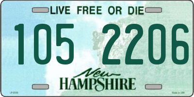 NH license plate 1052206