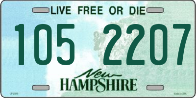 NH license plate 1052207