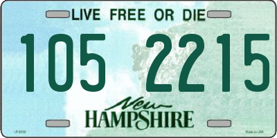 NH license plate 1052215