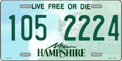 NH license plate 1052224