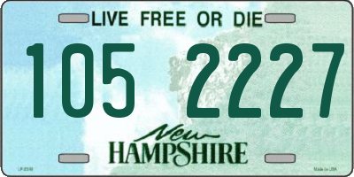 NH license plate 1052227