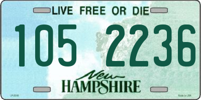 NH license plate 1052236
