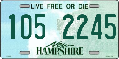 NH license plate 1052245