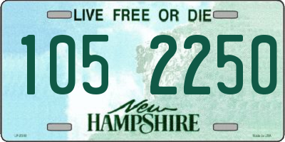 NH license plate 1052250