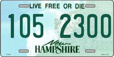 NH license plate 1052300