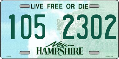 NH license plate 1052302