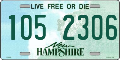 NH license plate 1052306