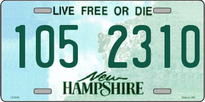 NH license plate 1052310