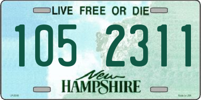 NH license plate 1052311