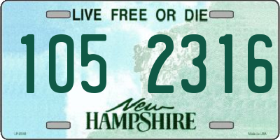 NH license plate 1052316