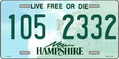NH license plate 1052332