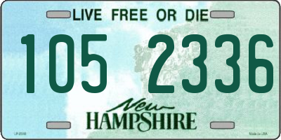 NH license plate 1052336