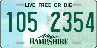 NH license plate 1052354