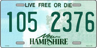 NH license plate 1052376