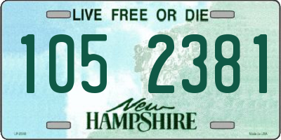 NH license plate 1052381