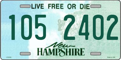 NH license plate 1052402