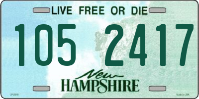 NH license plate 1052417