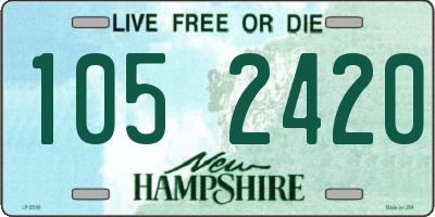 NH license plate 1052420