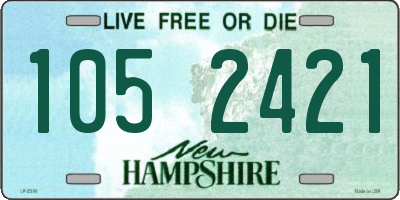 NH license plate 1052421