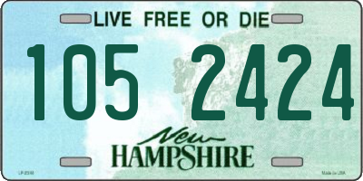 NH license plate 1052424