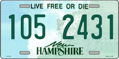 NH license plate 1052431