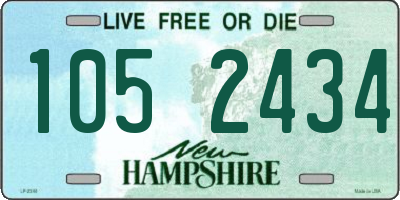 NH license plate 1052434