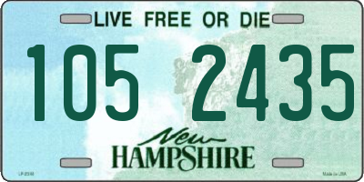 NH license plate 1052435