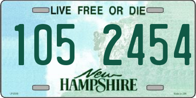 NH license plate 1052454