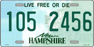NH license plate 1052456