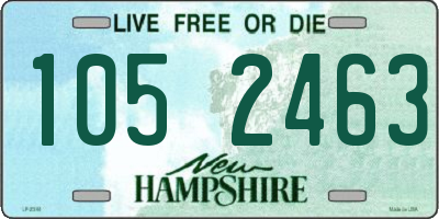 NH license plate 1052463