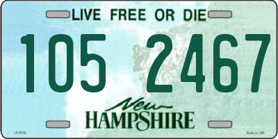 NH license plate 1052467