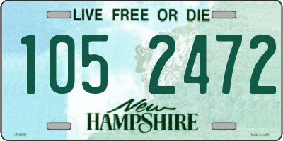 NH license plate 1052472