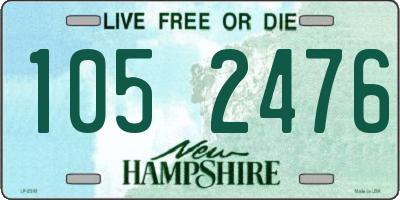 NH license plate 1052476