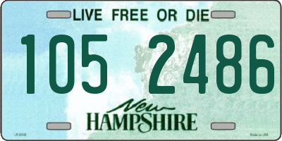 NH license plate 1052486