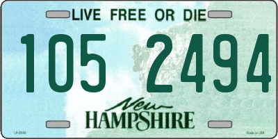 NH license plate 1052494